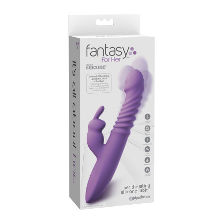 Vibratore vaginale riscaldante Her Thrusting Silicone Rabbit