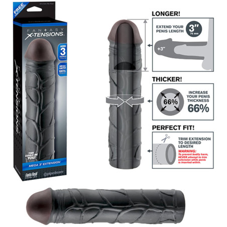 Guaina indossabile fantasy x-tensions mega 3 extension black