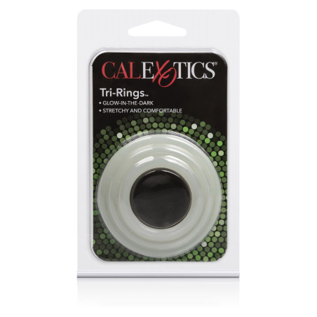 Anello fallico Glow in the dark kit Tri-Rings