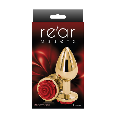 Plug anale Rose Buttplug Red Medium