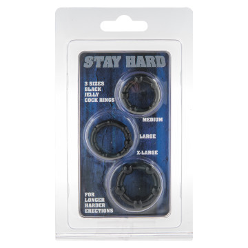 Anello pene set Stay Hard -...