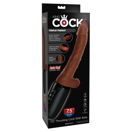 Vibratore realistico King Cock Plus Triple Threat