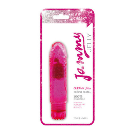 Vibratore jammy jelly gleamy glitter pink