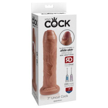 King Cock 7 "Uncut - Tan...