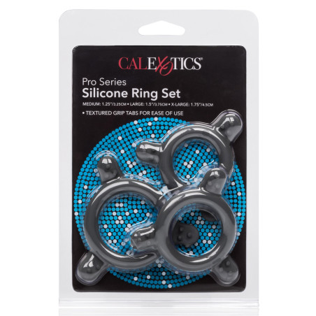 Anello fallico kit Pro Series Silicone Ring Set