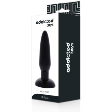 Dildo liscio nero plug...