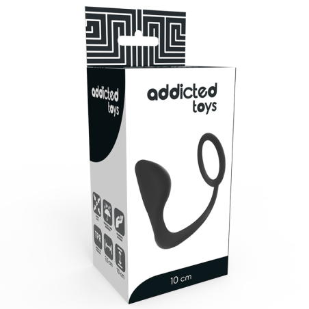 Plug anale con anello per pene Addicted Toys