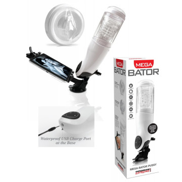 Masturbatore per uomo automatico con ventosa e vagina finta maga bator pussy