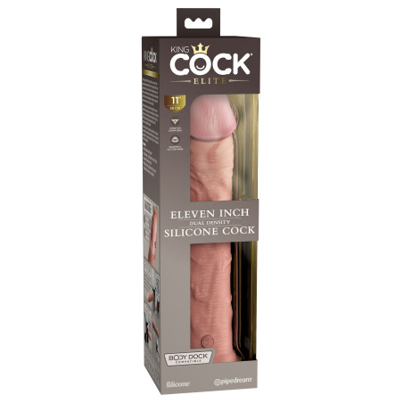 Pene realistico 11 Inch 2Density Silicone Cock