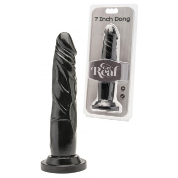 Fallo con ventosa realistico dildo vaginale nero cock 7
