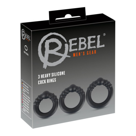 Anello fallico Silicone Steel Rings kit