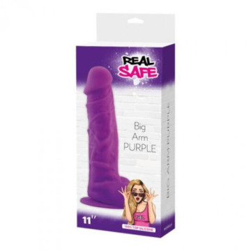 Realistico Dildo Fallo Vaginale Grande maxi con ventosa in silicone big Arm Purple 11