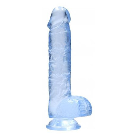 Pene finto blu con ventosa Realistic Dildo with Balls 15 cm
