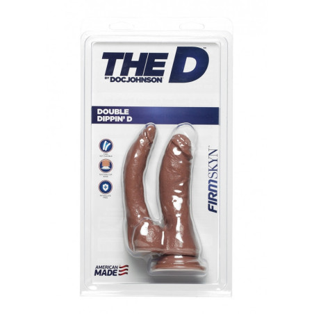 Pene finto doppio Double Dippin' D FIRMSKYN - Caramel