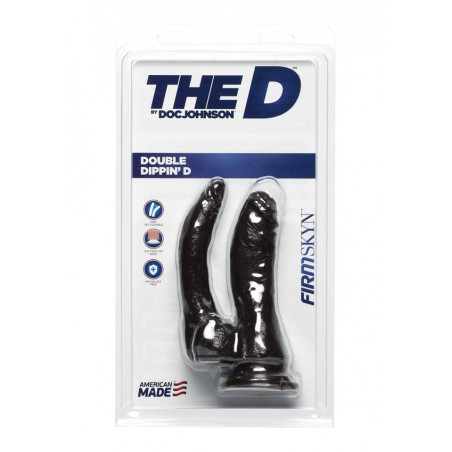 Pene finto doppio Double Dippin' D FIRMSKYN - Chocolate