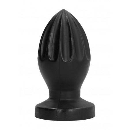 Plug anale con scanalature diametro 6 cm All Black