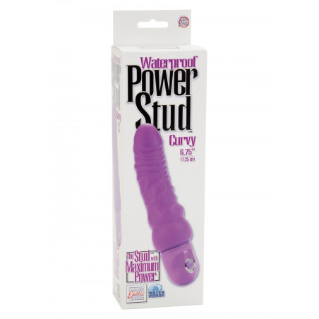 Vibratore vaginale realistico impermeabile pene finto power stud curvy