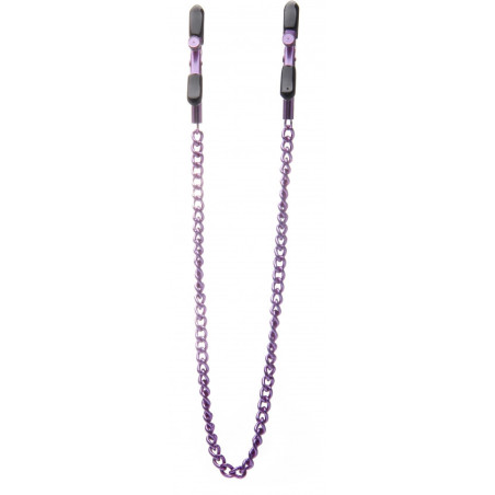 Morsetti per capezzoli Adjustable Nipple Clamps - Purple