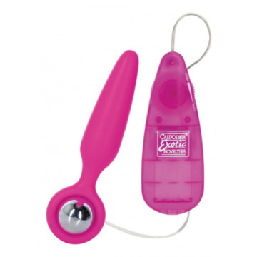 Vibratore Plug anale fallo con vibrazione butt Booty Call Booty Glider Rosa