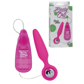 Vibratore Plug anale fallo con vibrazione butt Booty Call Booty Glider Rosa