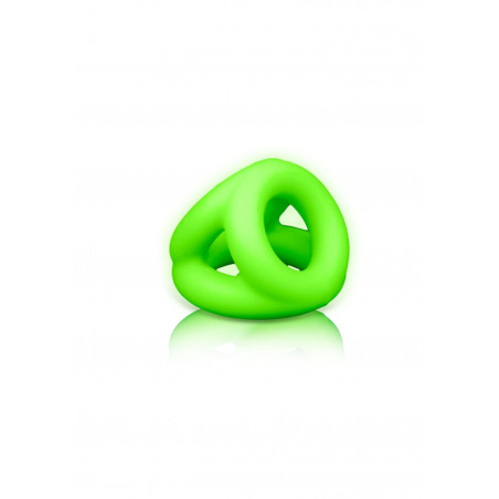 anello fallico Cock Ring & Ball Strap - Glow in the Dark - Neon Green