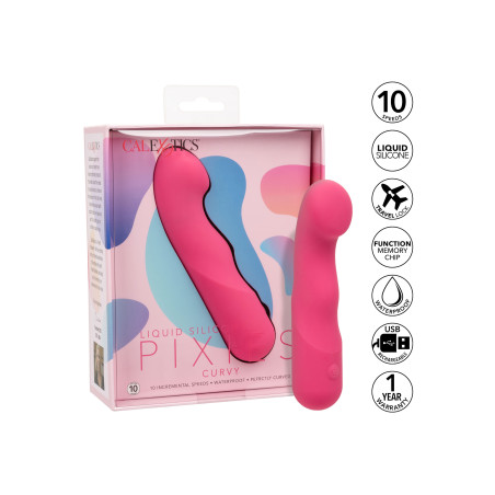 Vibratore in silicone Pixies Curvy