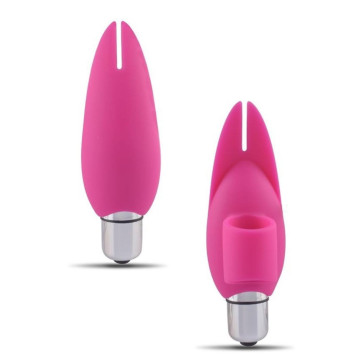stimolatore in silicone per clitoride vibratore vaginale da dito finger fan clit