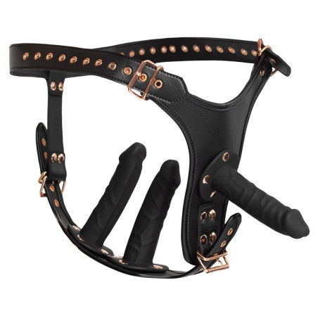 Slip con fallo triplo Dildo briefs