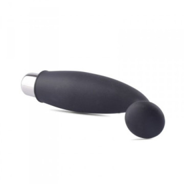 Vibratore nero in silicone stimolatore vaginale dildo fallo vibrante mini finger fan stalk
