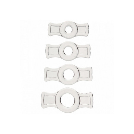 Anelli fallici trasparenti Cockring Set - Clear