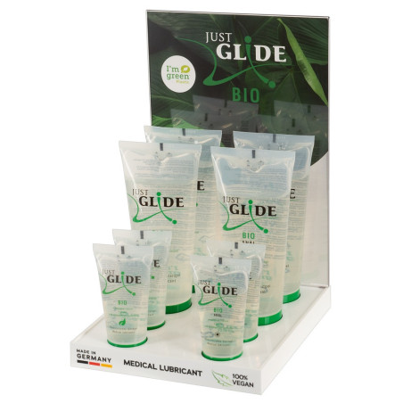 Lubrificante set 8 pz + espositore Bio Display Just Glide