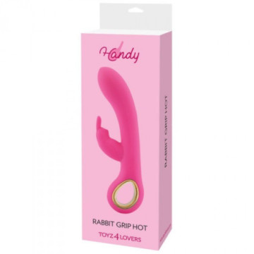 Stimolatore vaginale doppio per clitoride Vibratore rabbit in silicone ricaricabile viola