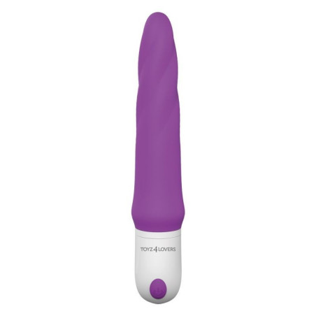 Vibratore in silicone realistico vaginale anale dildo fallo vibrante in silicone unicorn vibe purple