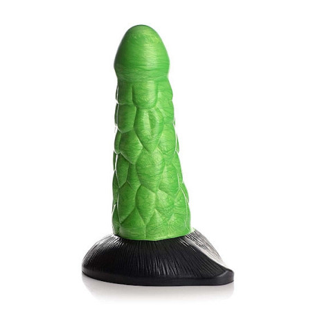 Dildo rettiliano Radioactive Reptile Thick Scaly Silicone Dildo