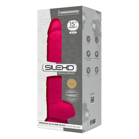 Fallo realistico con ventosa Model 1 38 cm pink