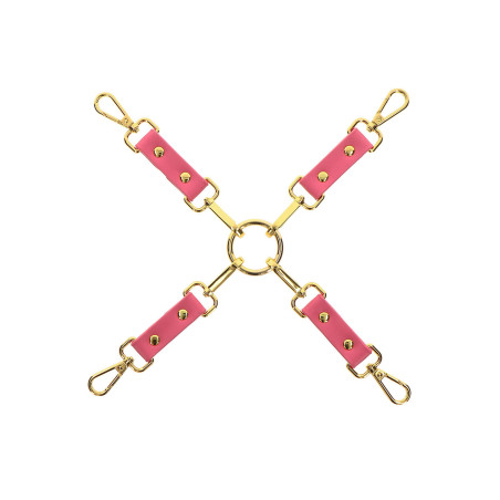 Croce bondage per manette e cavigliere Hogtie