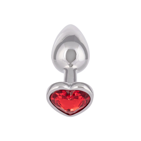 Plug anale con pietra Jewel Small Ruby Heart Plug