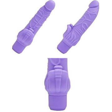 Vibratore vaginale in silicone Dildo falllo vibrante get real realistico sex toys purple