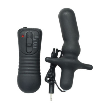 Vibratore anale plug dildo vibrante nero stimolatore vibromassaggiatore sex toys