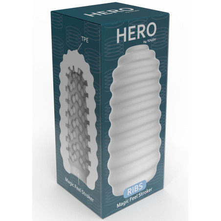 Masturbatore per il pene medium ToyJoy Ribs