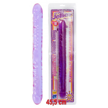 Fallo doppio Dildo crystal jellies double dong 18
