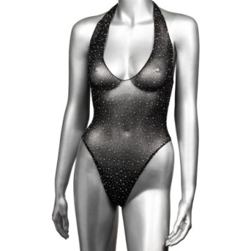 Body con brillantini Deep V...