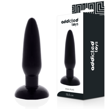 Dildo liscio nero plug...