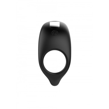 Anello fallico per uomo cockring pene ricaricabile in silicone nero contro eiaculazione precoce