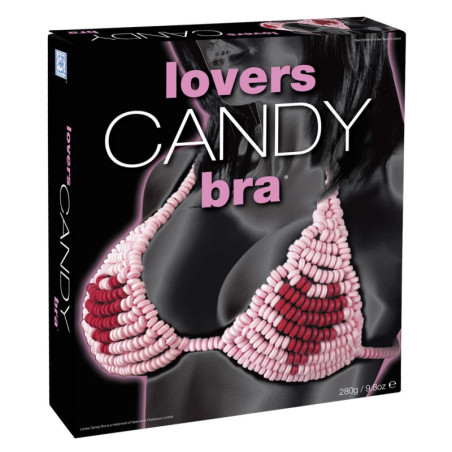 Dolce reggiseno silouette candy bra commestibile con cuore