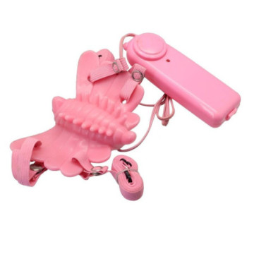 Stimolatore vaginale vibratore indossabile per dona pink moth