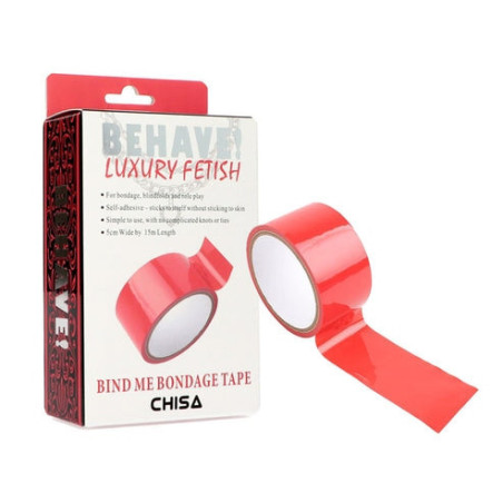 Nastro costrittivo bondage lucido rosso giochi fetish chisa novelties