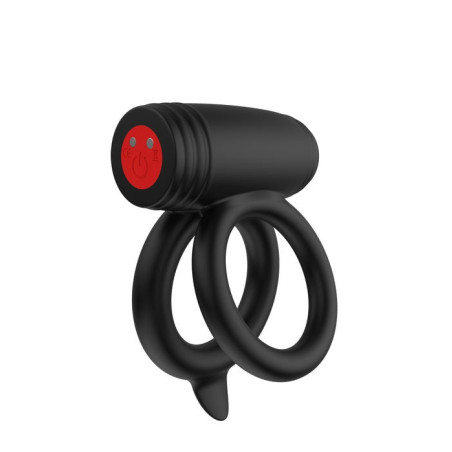 Anello fallico doppio vibrante in silcone stimolatore per lui e lei hidden desire