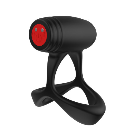 Anello fallico vibrante stimolatore per testicoli e pene ricaricabile hidden desire