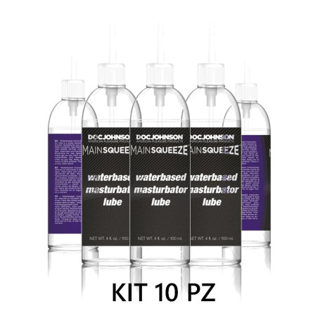 Lubrificante intimo a base d'acqua set 10 pz 100 ml doc johnson